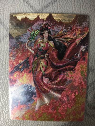 花开卡拍第31期（7月20号周日截拍，品控勿拍!!!拍品不寄存，运费5元，自制卡难免瑕疵，可能存在轻微撞角爆边等出厂瑕疵，品控介意勿拍！） - 卡德曼 舞韵红颜 西游礼盒 大西几 铁扇公主 折光粗闪 1张