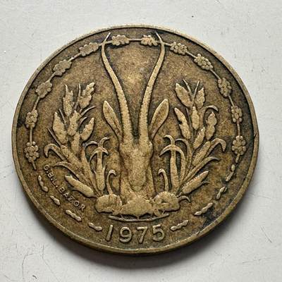 🌹外币初藏🌹🐯2025年第78场  每周二四六晚8️⃣点 接代拍 - 西非共同体1975年10法郎
