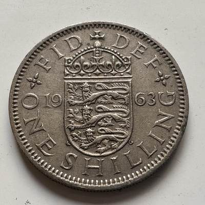 🌹外币初藏🌹🐯2025年第78场  每周二四六晚8️⃣点 接代拍 - 英国1963年一先令