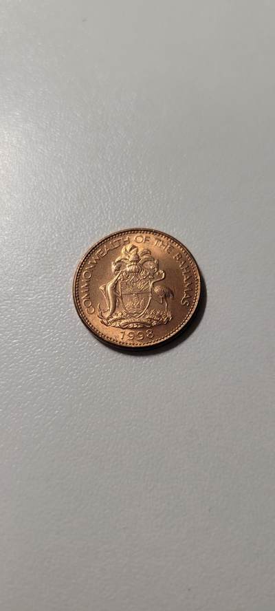 2025第二十期 巴哈马1998年1分硬币 早期大版海星 