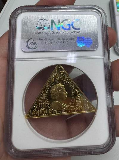 【金钰满堂钱币第四十三期】中国金银币/NGC评级币/金总封装币/国外金币 马恩岛2008年纪念埃及图坦卡蒙金币3枚/套 NGC PF69分 老标 1/5，1/2，1oz纯金