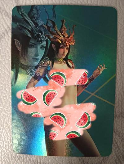 花开卡拍第31期（7月20号周日截拍，品控勿拍!!!拍品不寄存，运费5元，自制卡难免瑕疵，可能存在轻微撞角爆边等出厂瑕疵，品控介意勿拍！） - 艺术卡，美杜莎，彩闪，绝版卡一张