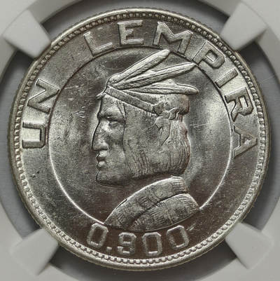 紫瑗钱币——第575期 - 洪都拉斯 1931年 伦皮拉肖像 NGC MS63 少见品种 可以说是麦西奇首拍