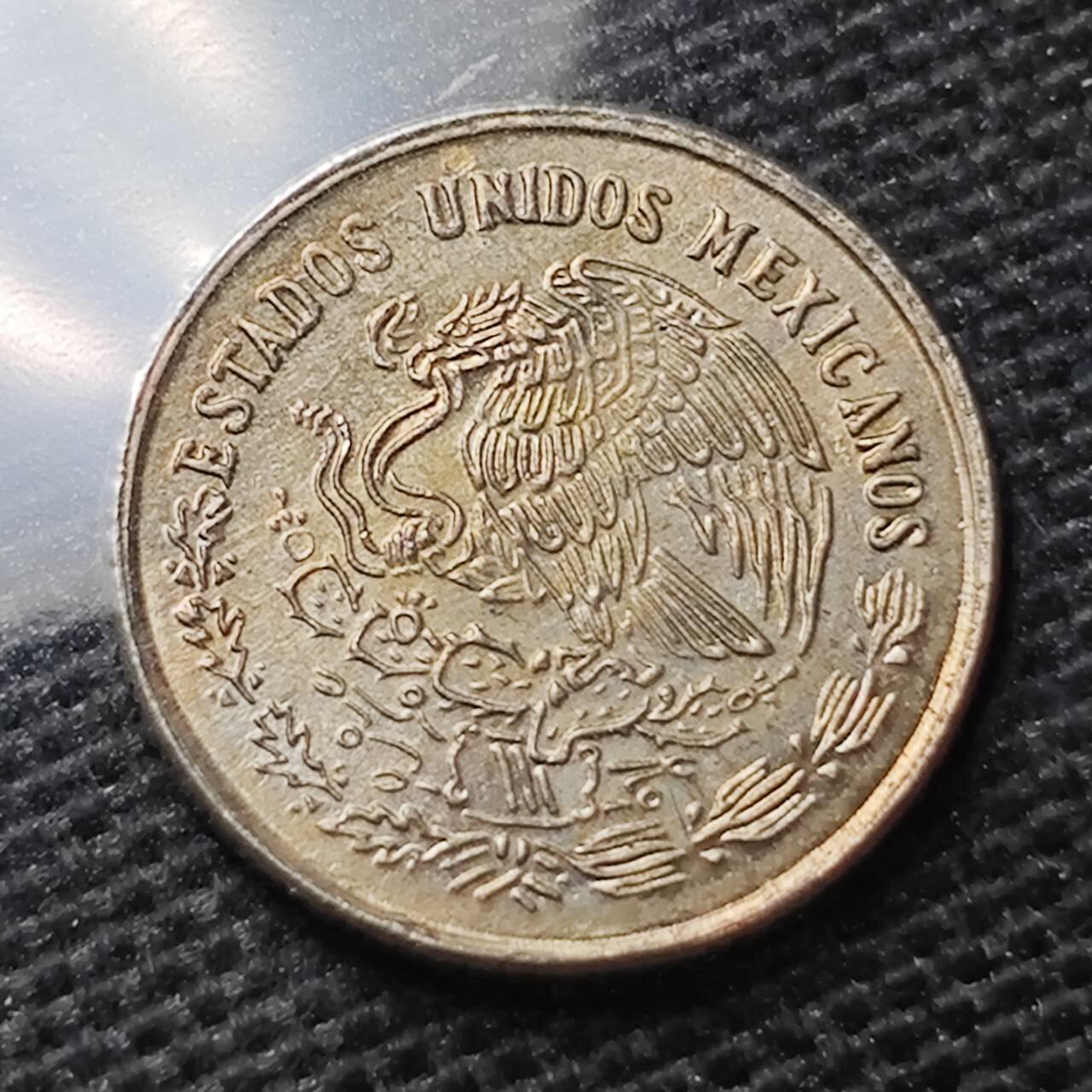 KK钱币收藏小铺 第309期 2月预留时间 周末发货 1974墨西哥10分 好品 玉米