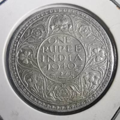 沼泽如烟--第787场 - 英属印度1940年1卢比银币