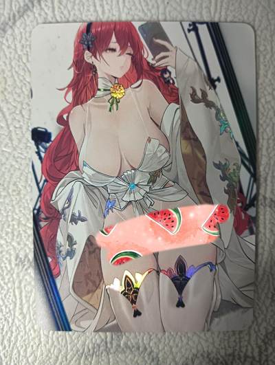 花开卡拍第31期（7月20号周日截拍，品控勿拍!!!拍品不寄存，运费5元，自制卡难免瑕疵，可能存在轻微撞角爆边等出厂瑕疵，品控介意勿拍！） - 绘天阁 满赠卡和服少女 彩闪