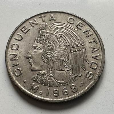 🌹外币初藏🌹🐯2025年第78场  每周二四六晚8️⃣点 接代拍 - 墨西哥1968年50分
