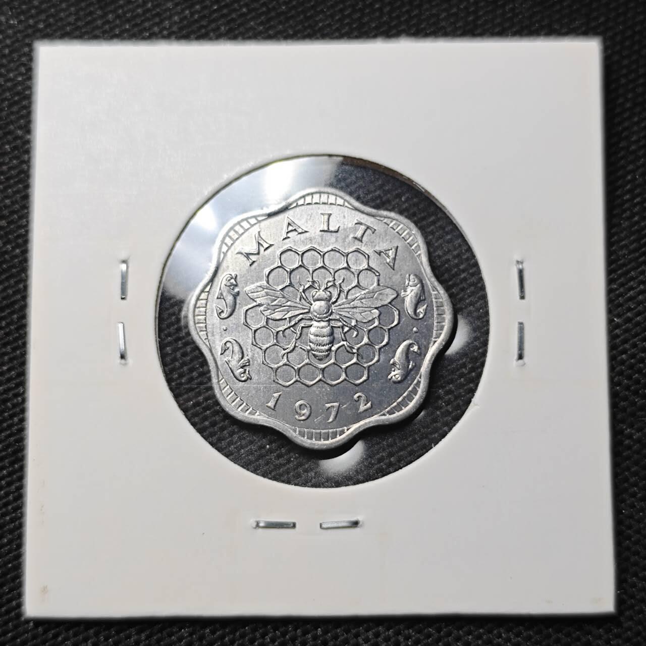 KK钱币收藏小铺 第309期 2月预留时间 周末发货 1972马耳他3米尔 好品