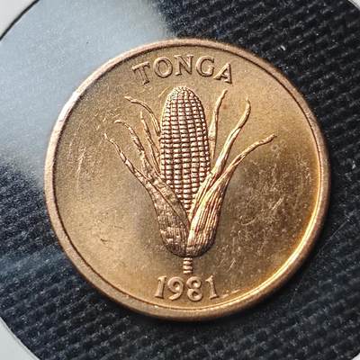 KK钱币收藏小铺 第309期 2月预留时间 周末发货 - 1981汤加1分 好品