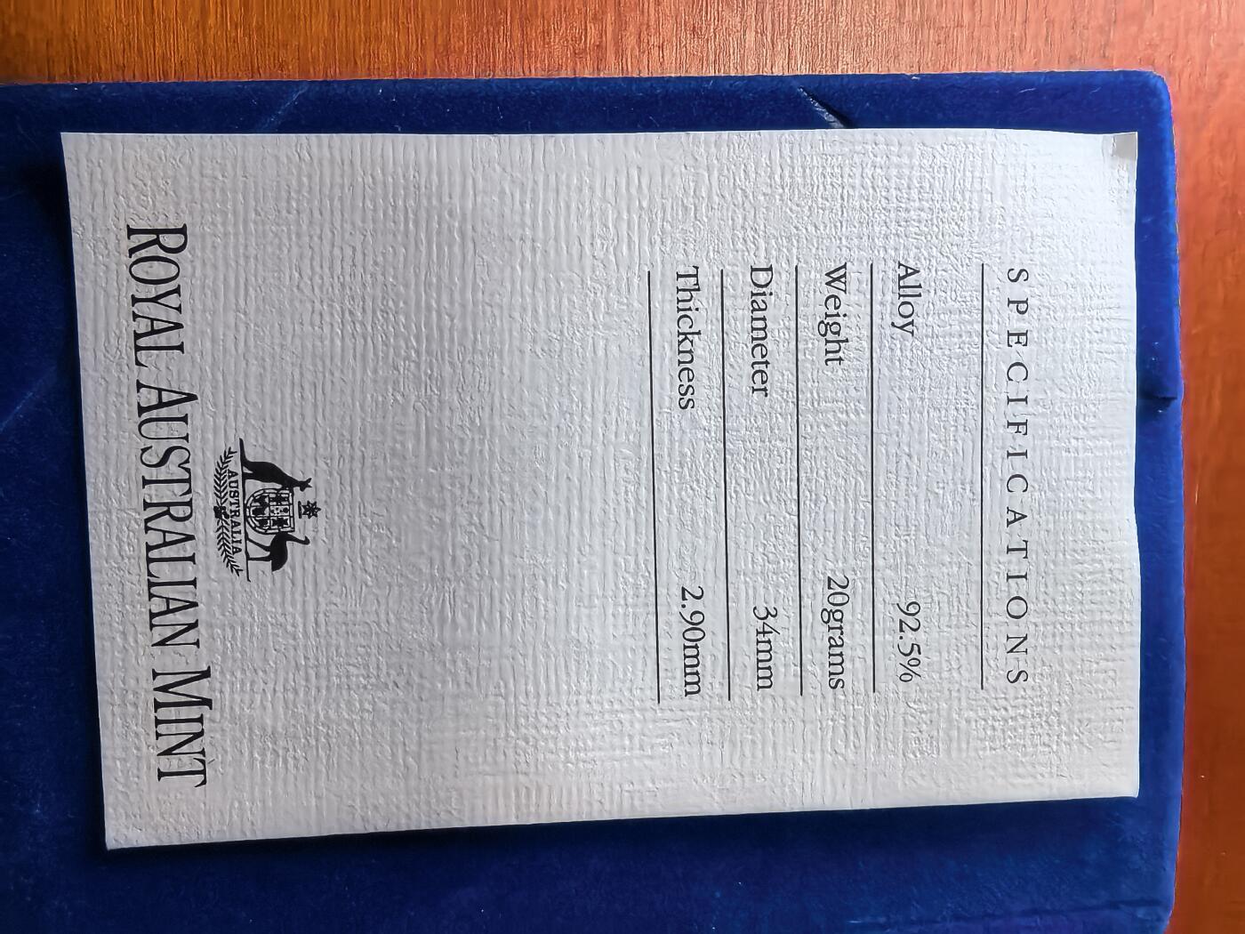 长老汇蛇年精选第二十五场拍卖 1989澳大利亚笑翠鸟10元精制银币，盒证全，5万枚
