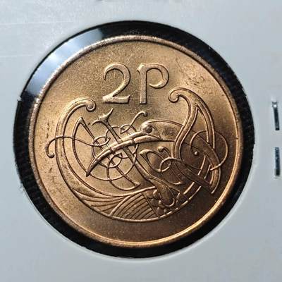 KK钱币收藏小铺 第309期 2月预留时间 周末发货 - 1979爱尔兰2便士 好品铜币