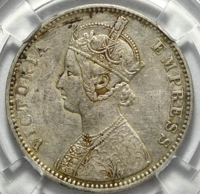 紫瑗钱币——第576期 - 英属印度 1901年 维多利亚 1卢比 保粹 XF97