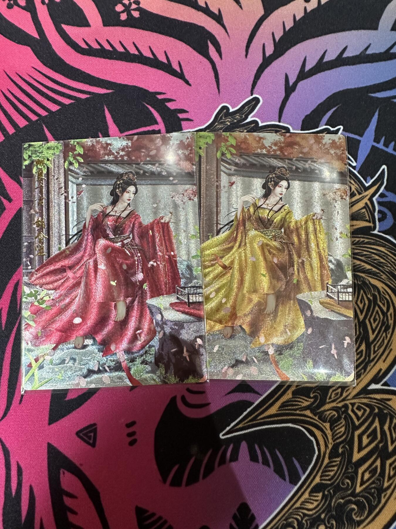 秋萤阁第10期 (7月19日周六晚上22点截拍，欢迎竞拍)  卡德曼 烈影柔情 十二虎臣 画师：兰心 胡金定 异色+原色 粗闪裸卡
