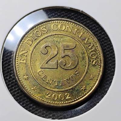 KK钱币收藏小铺 第311期 2月预留时间 周末发货 - 2002尼加拉瓜25分 