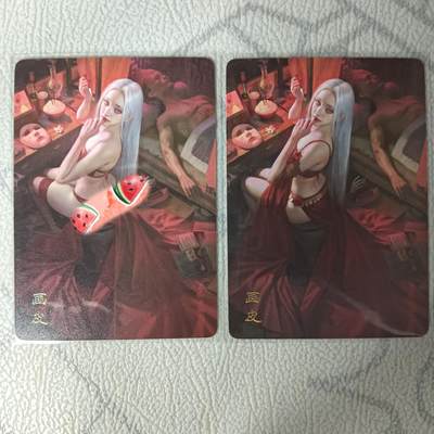 花开卡拍第31期（7月20号周日截拍，品控勿拍!!!拍品不寄存，运费5元，自制卡难免瑕疵，可能存在轻微撞角爆边等出厂瑕疵，品控介意勿拍！） - 燎原刷子 画皮双服饰 普卡