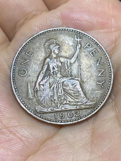 2025年第六十八场(总第九十四场）外国好品散币(免佣金) - 英国🇬🇧1962年1便士(伊丽莎白二世青年桂冠)