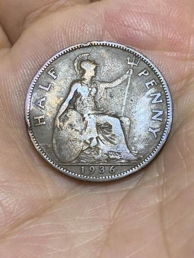 2025年第六十八场(总第九十四场）外国好品散币(免佣金) - 英国🇬🇧1936年半便士(乔治五世逝世年，第三版关门年)