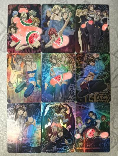 花开卡拍第31期（7月20号周日截拍，品控勿拍!!!拍品不寄存，运费5元，自制卡难免瑕疵，可能存在轻微撞角爆边等出厂瑕疵，品控介意勿拍！） - 黑暗圣经彩闪9张，默认卡背有划痕介意勿拍
