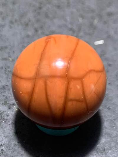 南红玛瑙柿子红2.0通货圆珠一颗， 南红玛瑙柿子红2.0通货圆珠一颗，