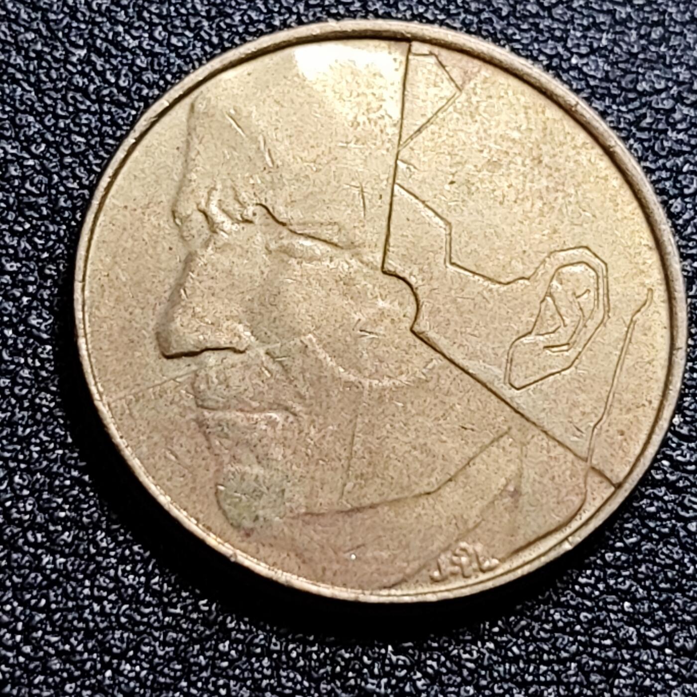 泉币菌-第57场-各国散币场 比利时早期 分裂的人格 24mm 比利时5法郎