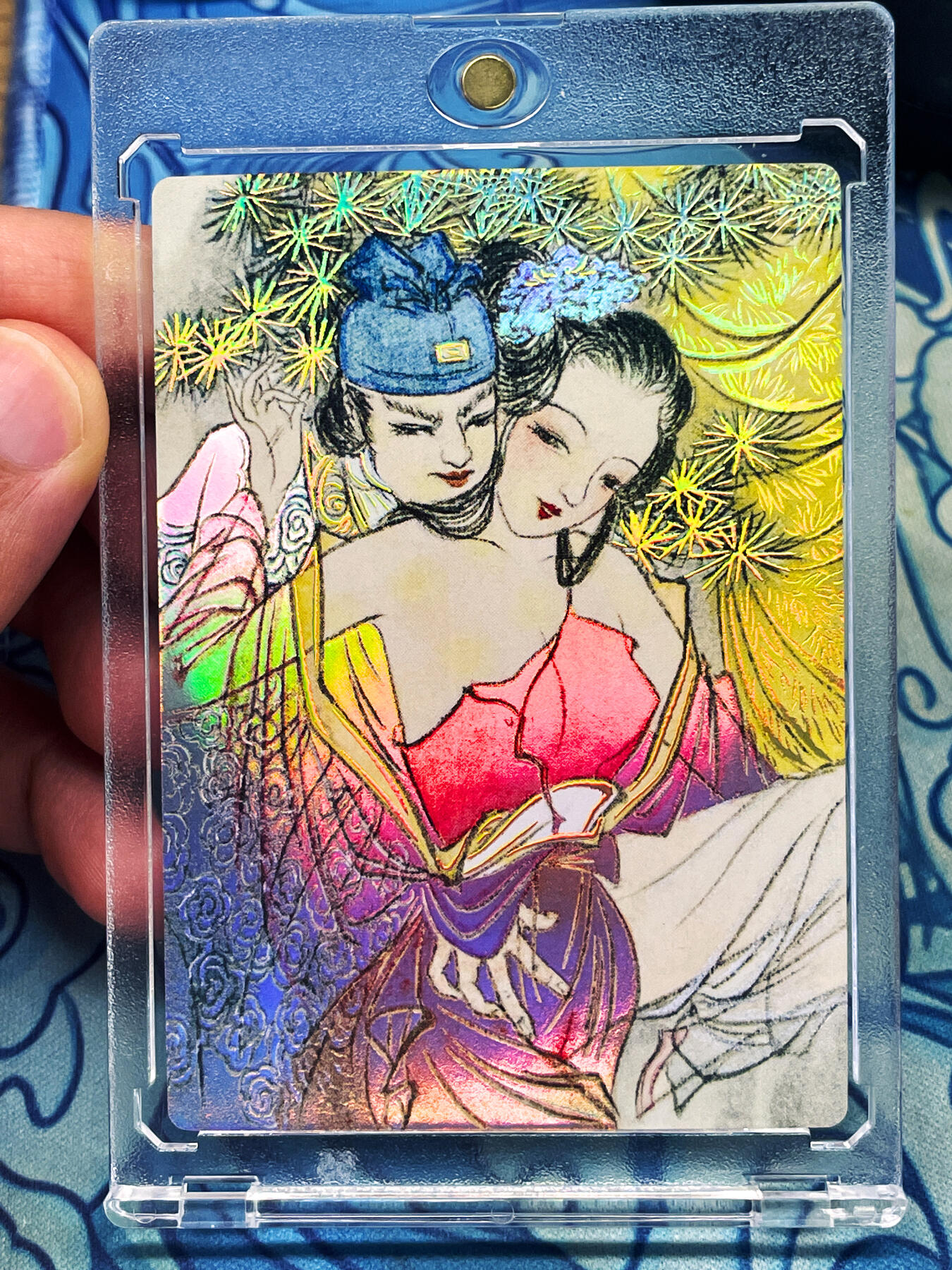显眼宝24期 个人精选 【带卡砖】金瓶梅 交颈鸳鸯 共赴巫山 一张 幻彩浮雕彩闪  63*88