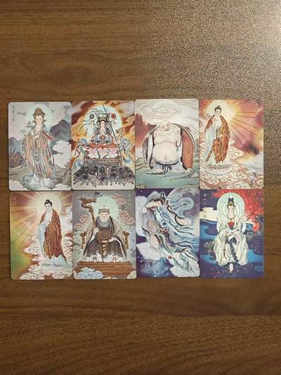 光影卡牌第17期，燎原豪杰传，卡徳曼专场，持续收拍品 - 焱卡列仙卷特卡，一套8张如图 