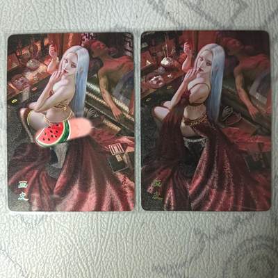 花开卡拍第31期（7月20号周日截拍，品控勿拍!!!拍品不寄存，运费5元，自制卡难免瑕疵，可能存在轻微撞角爆边等出厂瑕疵，品控介意勿拍！） - 燎原刷子 画皮双服饰 幻彩粗闪