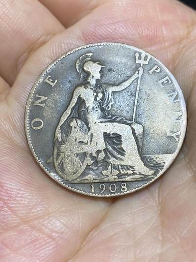 2025年第六十八场(总第九十四场）外国好品散币(免佣金) - 英国🇬🇧1908年1便士(爱德华七世时期)