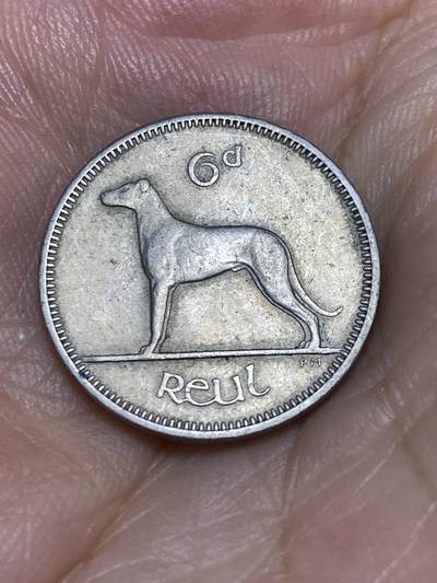 2025年第六十八场(总第九十四场）外国好品散币(免佣金) - 爱尔兰🇮🇪1964年6便士(共和国时期第一套第二版，铜镍材质)