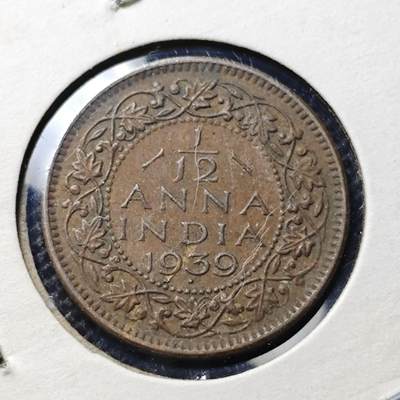 KK钱币收藏小铺 第310期 2月预留时间 周末发货 - 1939英属印度1/12安娜