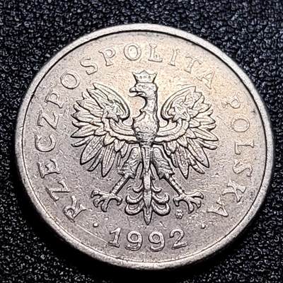 泉币菌-第57场-各国散币场 - 波兰1992年1兹罗提硬币 23mm 镍币 鹰