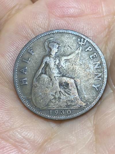 2025年第六十八场(总第九十四场）外国好品散币(免佣金) - 英国🇬🇧1930年半便士(乔治五世第三版)