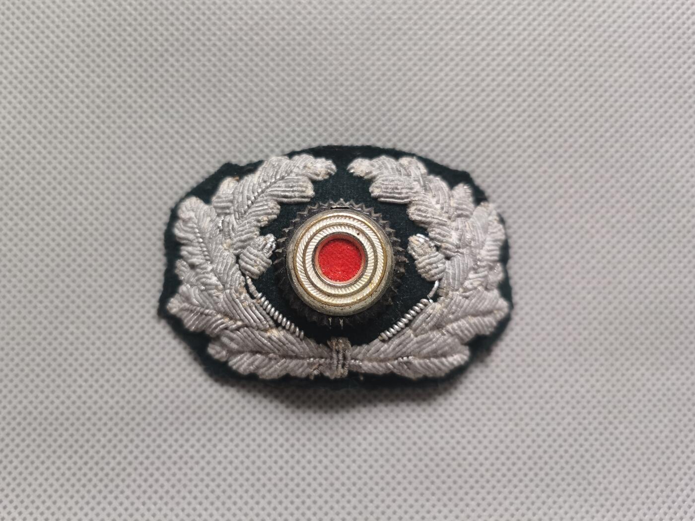 德国大檐帽帽徽 刺绣花环