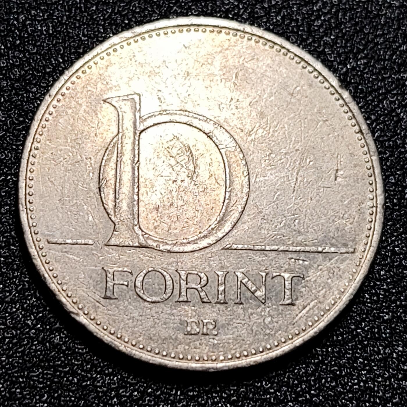 泉币菌-第56场-各国散币场 1996年 匈牙利10福林 硬币 24mm
