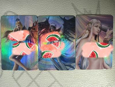 花开卡拍第31期（7月20号周日截拍，品控勿拍!!!拍品不寄存，运费5元，自制卡难免瑕疵，可能存在轻微撞角爆边等出厂瑕疵，品控介意勿拍！） - 艺术卡，武庚纪，彩闪三张小套