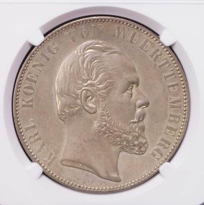 NGC-PF61 1871符腾堡乌尔姆教堂2泰勒精制大银币名誉品 - NGC-PF61 1871符腾堡乌尔姆教堂2泰勒精制大银币名誉品