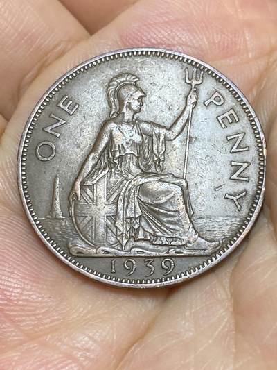 2025年第六十八场(总第九十四场）外国好品散币(免佣金) - 英国🇬🇧1939年1便士(乔治六世第一版，印度皇帝加字版)