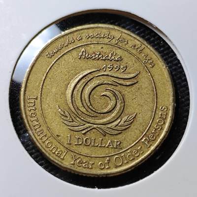 KK钱币收藏小铺 第311期 2月预留时间 周末发货 - 1999澳大利亚1元纪念币