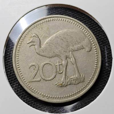 KK钱币收藏小铺 第311期 2月预留时间 周末发货 - 1975巴布亚新几内亚20分