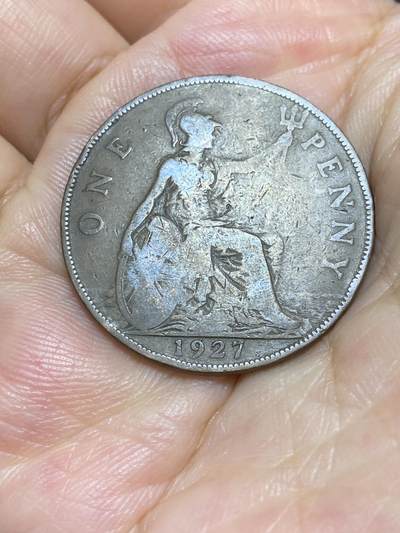 2025年第六十八场(总第九十四场）外国好品散币(免佣金) - 英国🇬🇧1927年1便士(乔治五世第二版，关门年仅发行2年)