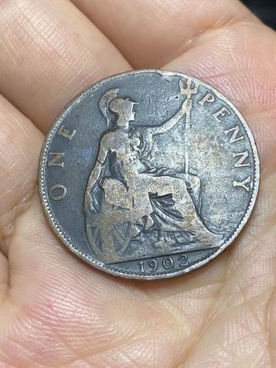 2025年第六十八场(总第九十四场）外国好品散币(免佣金) - 英国🇬🇧1902年1便士(爱德华七世时期，首发年)