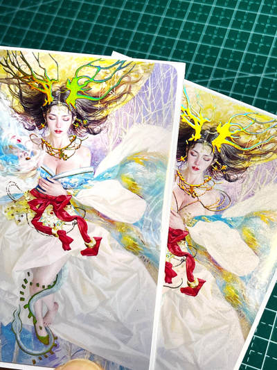 显眼宝24期 个人精选 - 燎原卡牌焱卡文化妖姬传 龙女 龙角超炫 幻彩普卡一对 2张