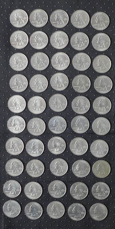 世界钱币章牌书籍专场拍卖第212期 美国50州纪念币 50枚带册