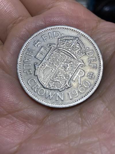 2025年第六十八场(总第九十四场）外国好品散币(免佣金) - 英国🇬🇧1960年半克朗(伊丽莎白二世青年桂冠)