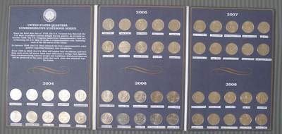 世界钱币章牌书籍专场拍卖第212期 美国50州纪念币 50枚带册