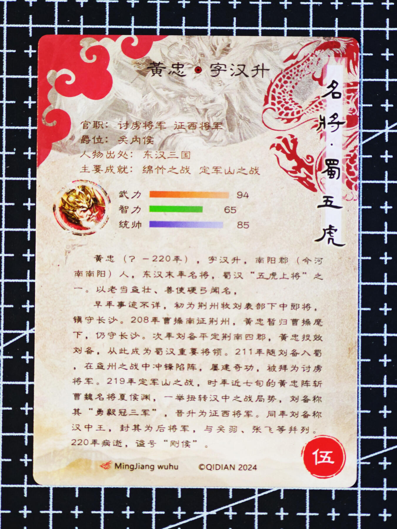 琦卡当当铺  第06期★★忍痛割爱，为红颜★★(分享有奖) 持续收拍品中~更多福利欢迎加群了解 奇点-盲包系列（已开）-蜀五虎黄忠-粗闪-1张