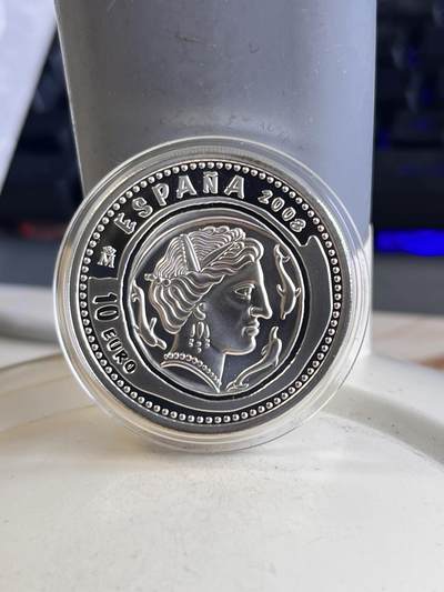 第167期拍卖【长期征集拍品】 - 西班牙2008年货币珍宝系列精制纪念银币，925银，27克，发行12000枚