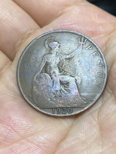 2025年第六十八场(总第九十四场）外国好品散币(免佣金) - 英国🇬🇧1920年1便士(乔治五世第一版)