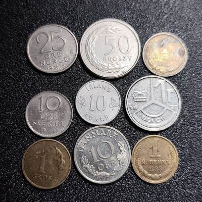 泉币菌-第56场-各国散币场 - 欧洲散币 9枚