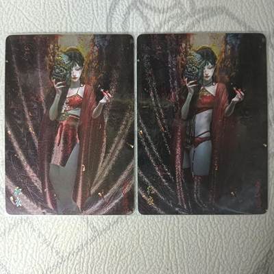 花开卡拍第31期（7月20号周日截拍，品控勿拍!!!拍品不寄存，运费5元，自制卡难免瑕疵，可能存在轻微撞角爆边等出厂瑕疵，品控介意勿拍！） - 燎原刷子 红衣双服饰 粗闪